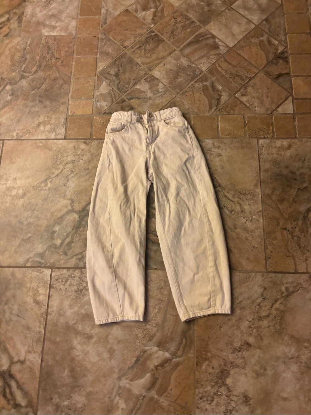 H&M Light Beige/Cream Kids Jeans